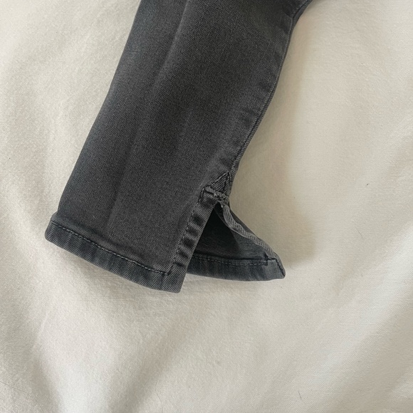 Rag & Bone Split Ankle Jeans in Black Rock Size 24 - Picture 3 of 5